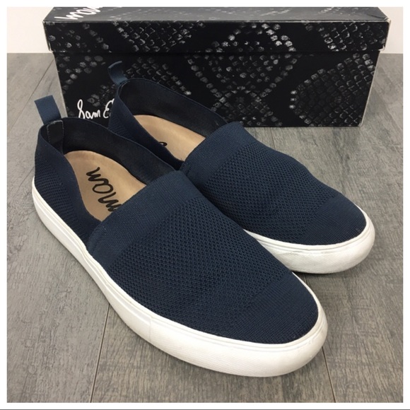 Sam Edelman Other - Sam Edelman Men’s Santino Navy Knit Slip On Shoes